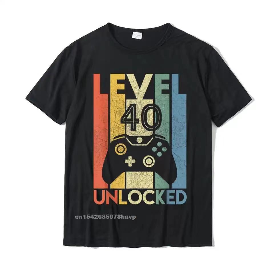 Esports Gaming Shirts - 레벨 40 잠금 해제된 재미있는 비디오