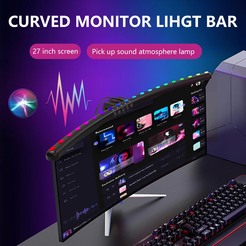 60cm RGB LED 스크린 행잉 라이트 컴퓨터 모니 - Esports Gaming Bed 리뷰 및 가격