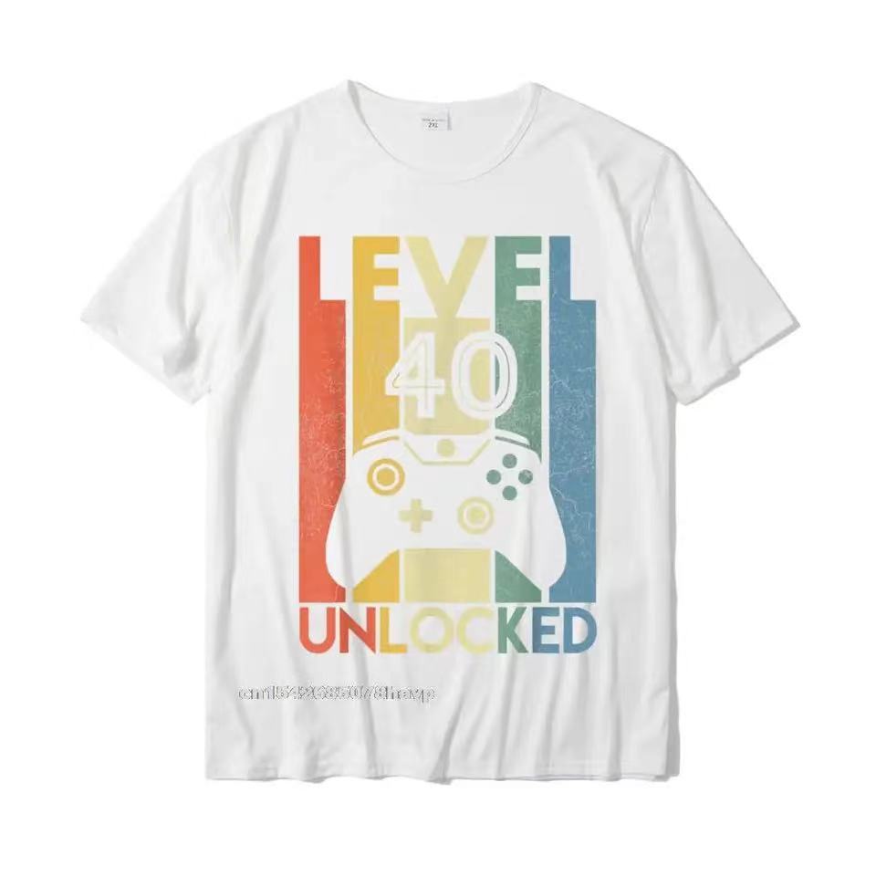 레벨 40 잠금 해제된 재미있는 비디오 게이머 40번째 - Esports Gaming Shirts 리뷰 및 가격