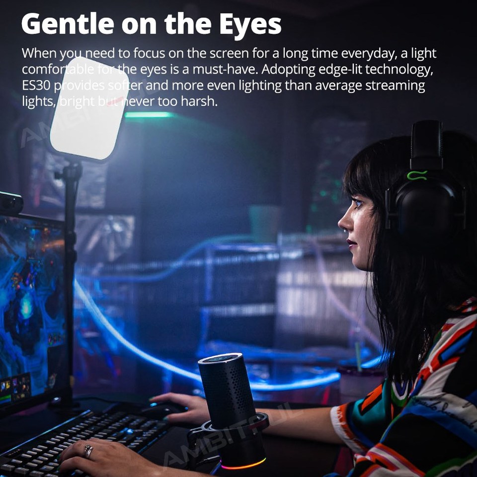 고독스 LED 게이밍 조명 ES30 E-스포츠 LED  - Esports Gaming Video 리뷰 및 가격