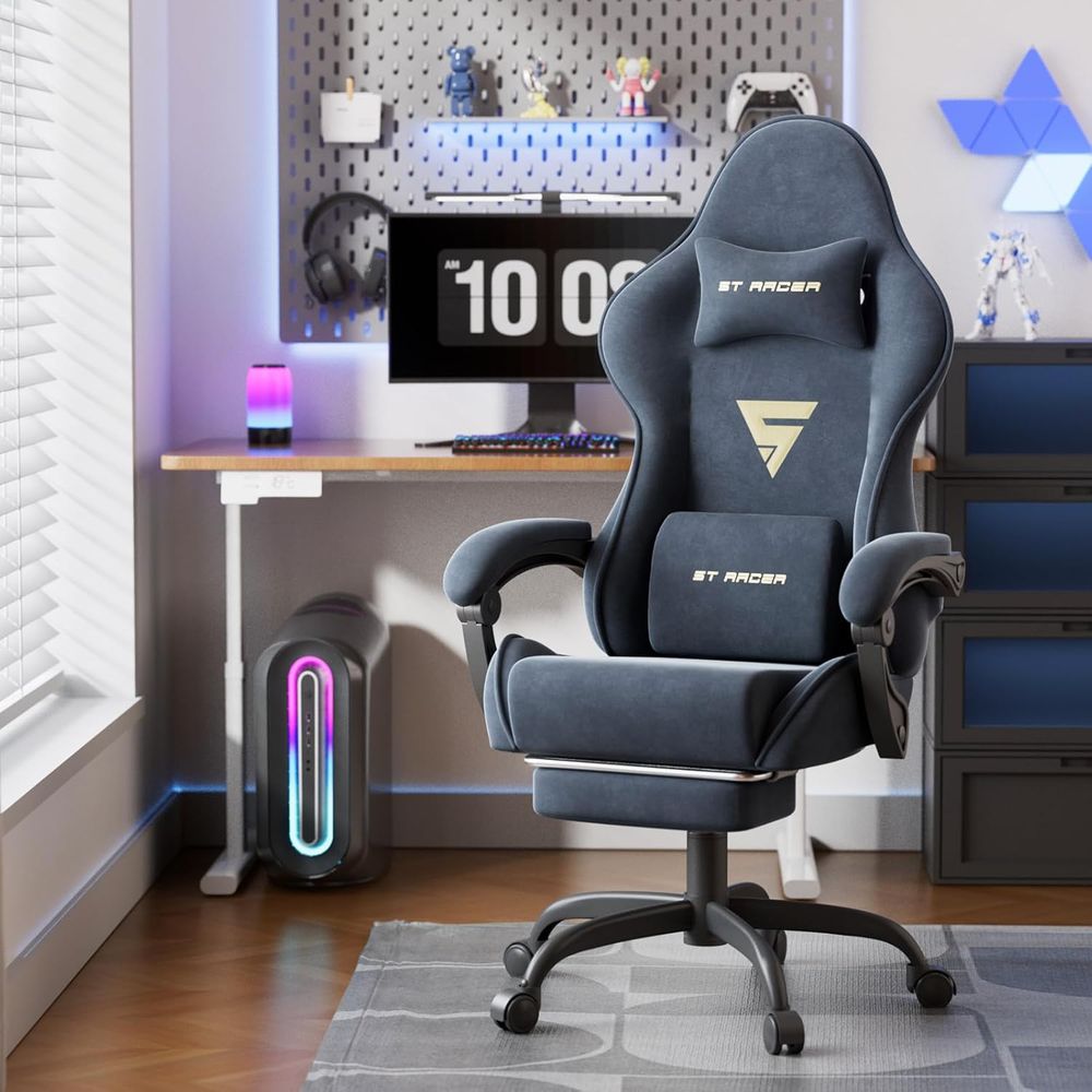 인체공학적 게이밍 의자(발받침대 및 마사지 기능 포함) - Gaming & Esports District 리뷰 및 가격