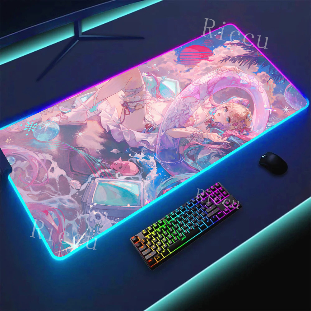 RGB HD 네디 걸 오버도즈 마우스패드 게이머 데스크 - Esports Gaming Companies 리뷰 및 가격