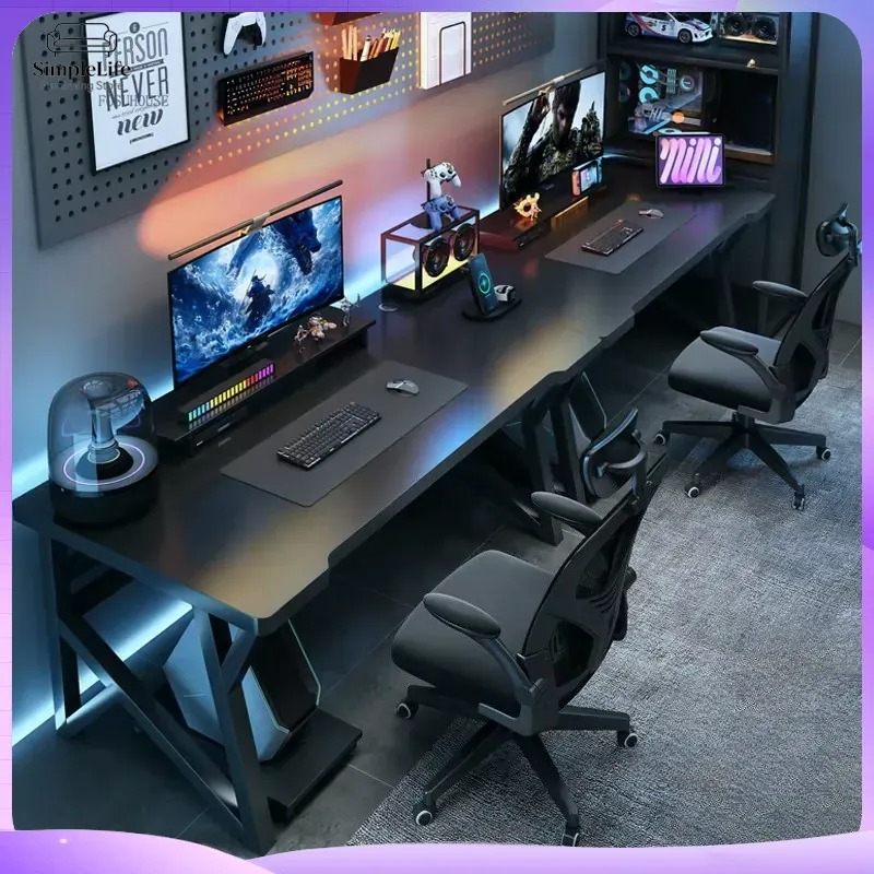 현대식 이중 컴퓨터 책상 (홈 오피스, 침실, e스포츠 - Esports Gaming School 리뷰 및 가격